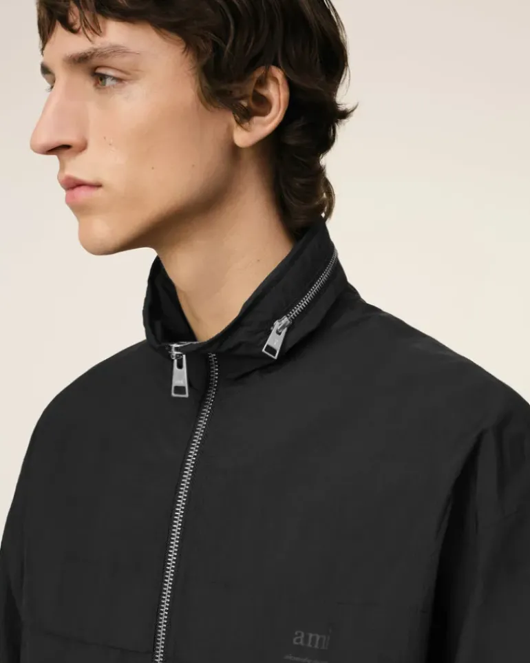 Ami Paris Ami Alexandre Mattiussi Windbreaker BLACK Sale