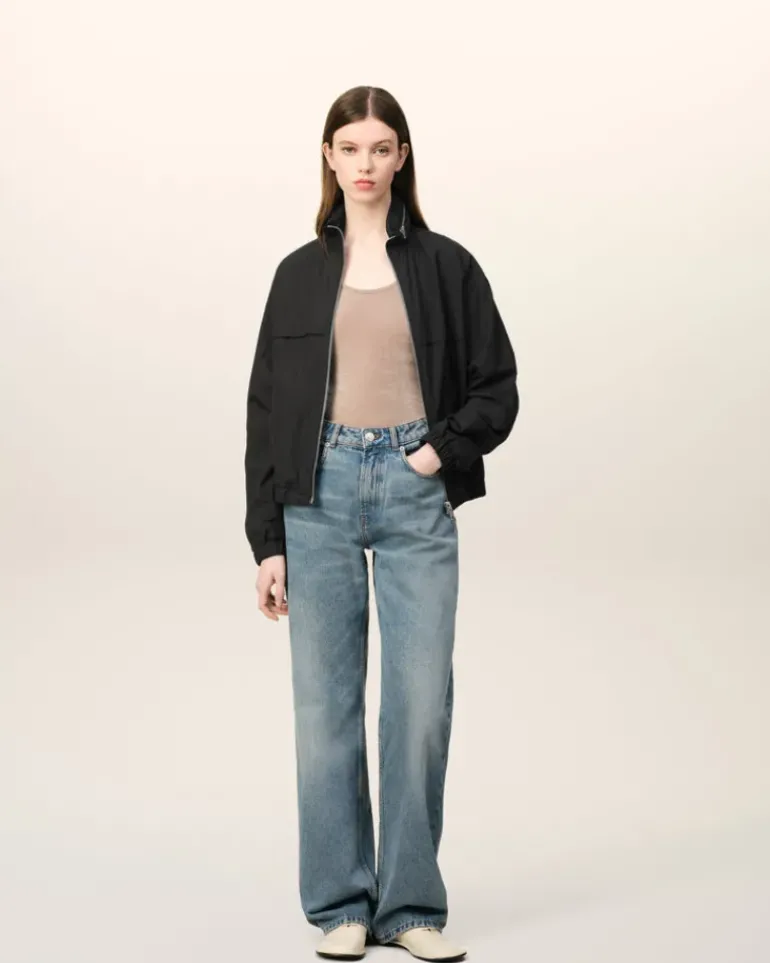 Ami Paris Ami Alexandre Mattiussi Windbreaker BLACK Sale