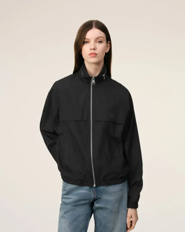Ami Paris Ami Alexandre Mattiussi Windbreaker BLACK Sale