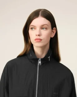 Ami Paris Ami Alexandre Mattiussi Windbreaker BLACK Sale