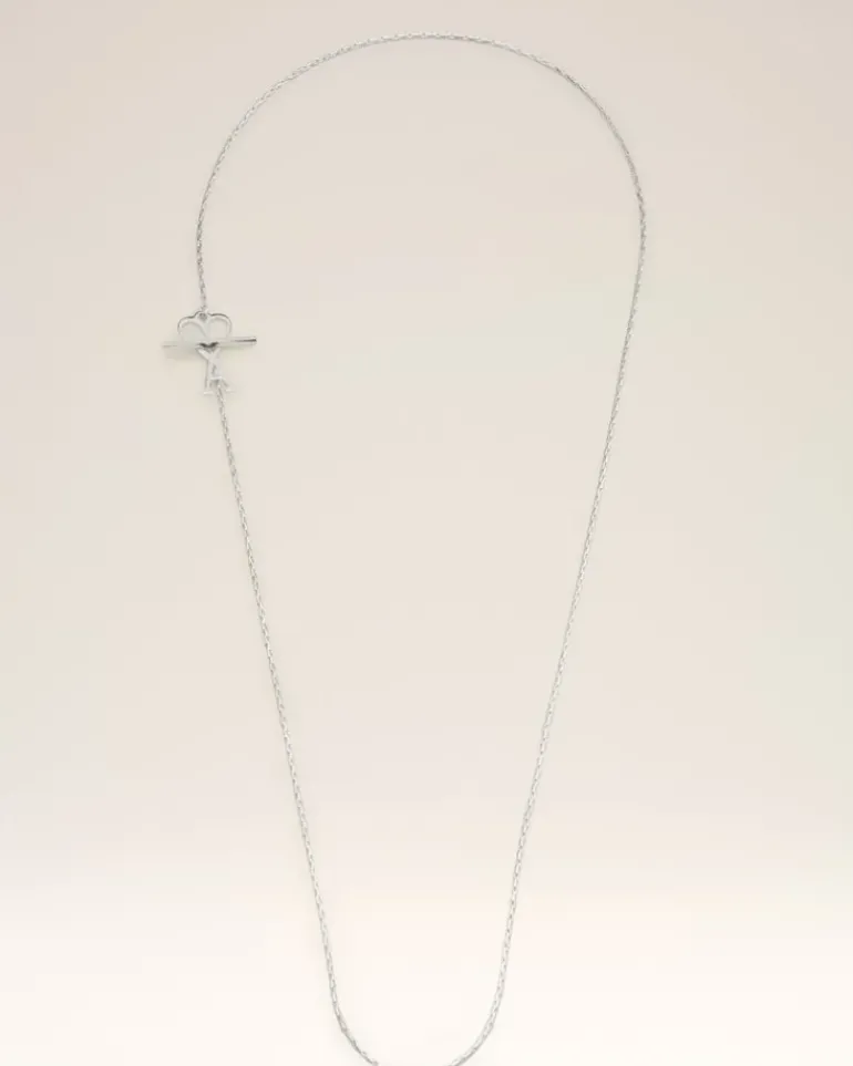 Ami Paris Ami de Coeur Chain Necklace SILVER Outlet