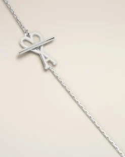 Ami Paris Ami de Coeur Chain Necklace SILVER Outlet