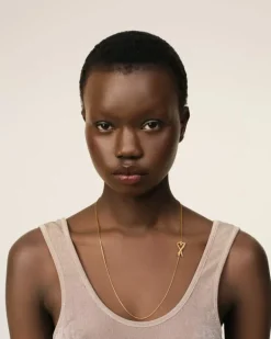 Ami Paris Ami de Coeur Chain Necklace GOLD Fashion