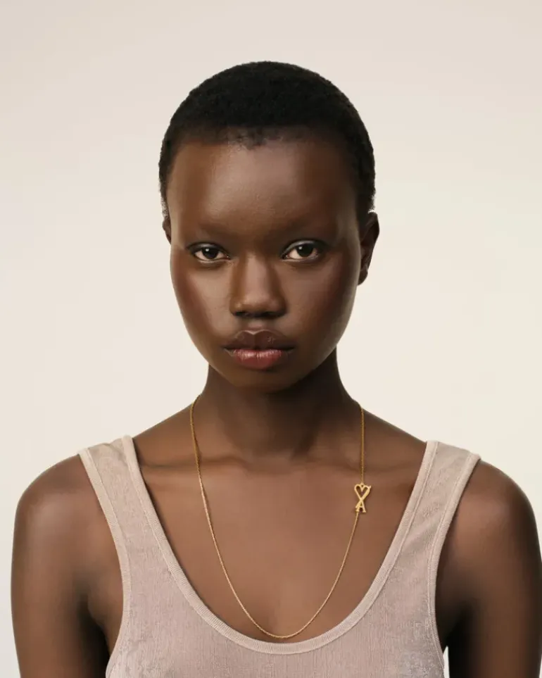 Ami Paris Ami de Coeur Chain Necklace GOLD Fashion