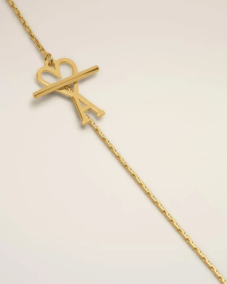 Ami Paris Ami de Coeur Chain Necklace GOLD Fashion