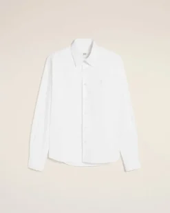 Ami Paris Ami de Coeur Classic Shirt WHITE Store