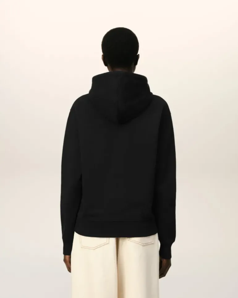 Ami Paris Ami de Coeur Hoodie BLACK Clearance