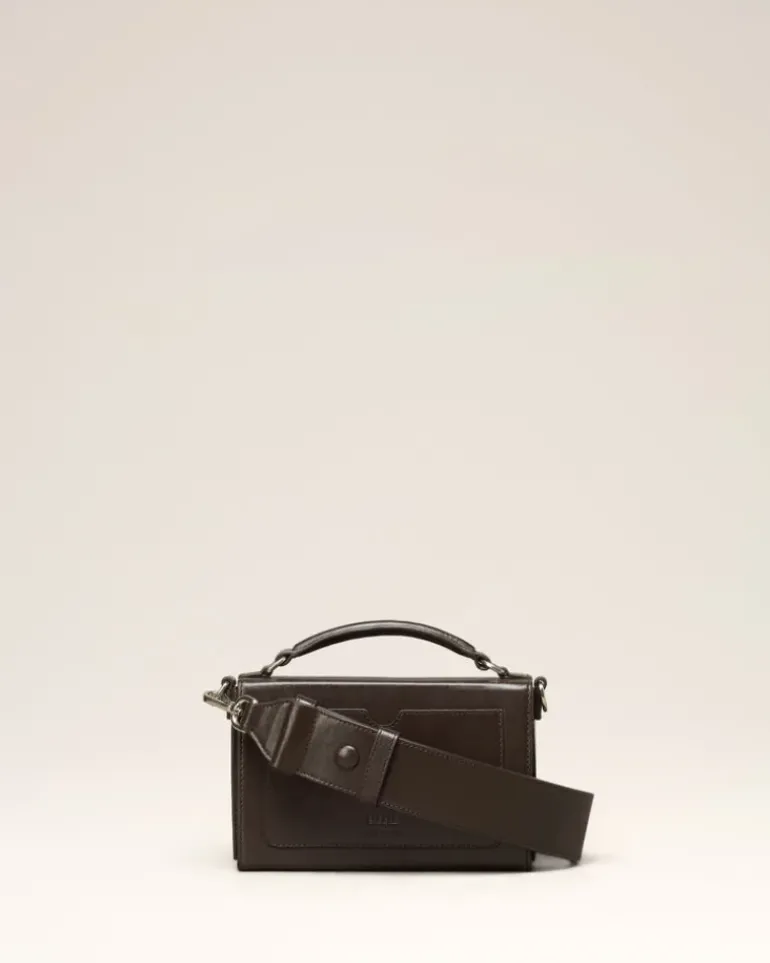 Ami Paris Ami de Coeur Lunch Box Bag DARK COFFEE Discount