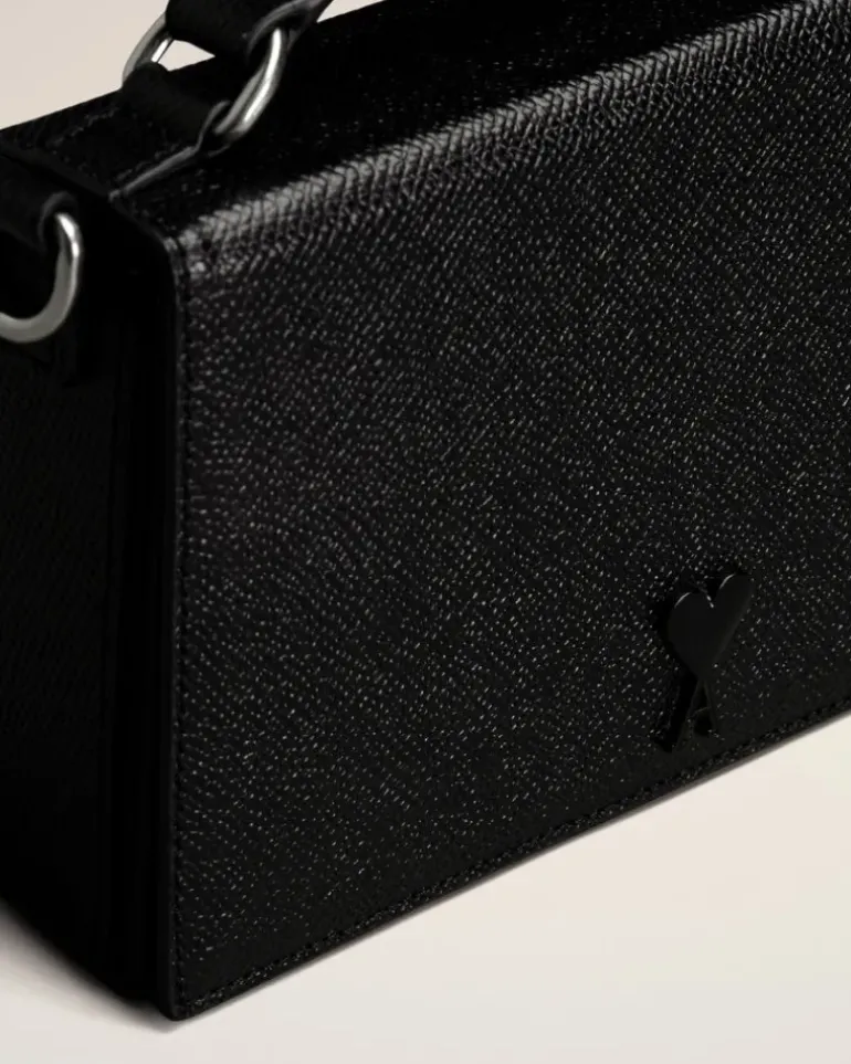 Ami Paris Ami de Coeur Lunch Box Bag BLACK Fashion
