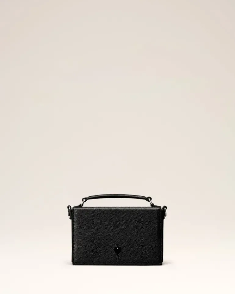 Ami Paris Ami de Coeur Lunch Box Bag BLACK Fashion