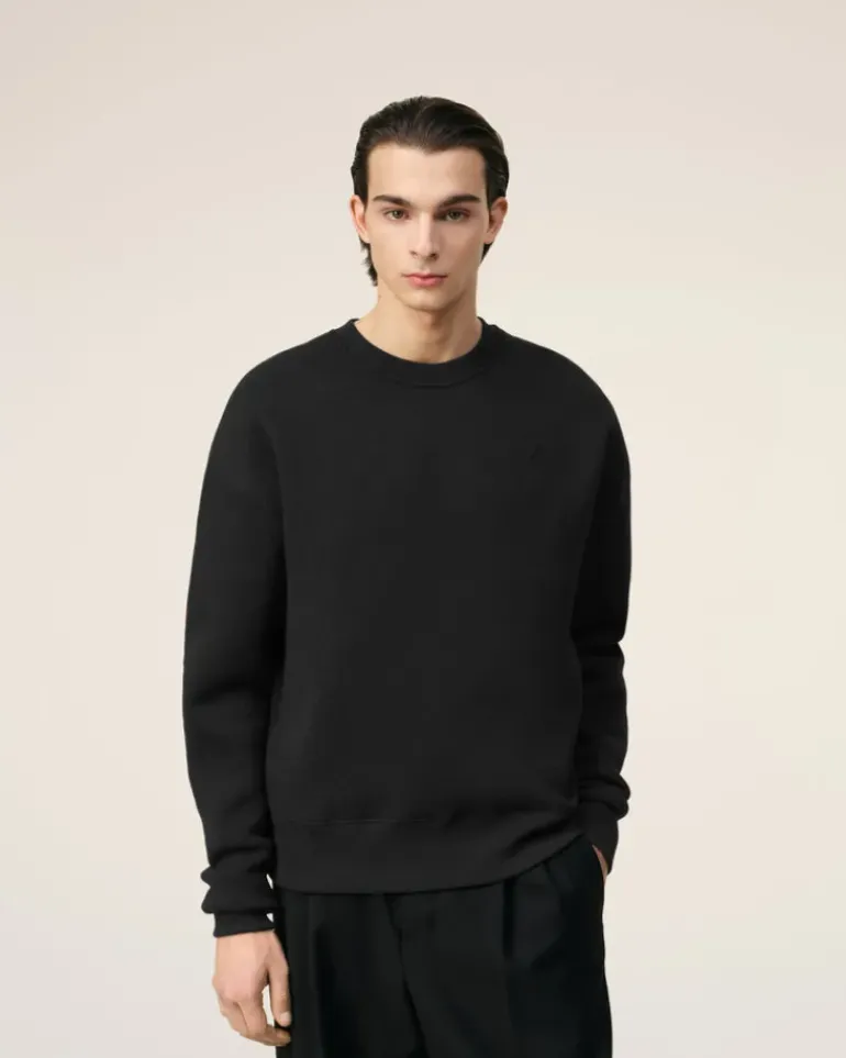 Ami Paris Ami de Coeur Sweatshirt BLACK Cheap