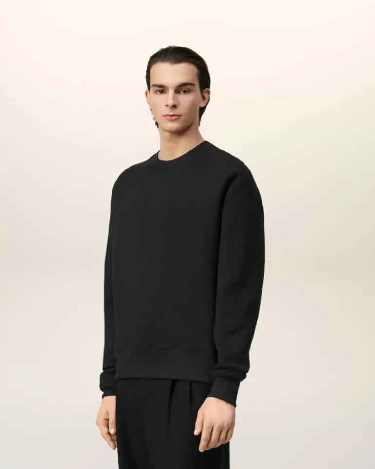 Ami Paris Ami de Coeur Sweatshirt BLACK Cheap