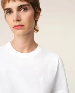 Ami Paris Ami de Coeur T-shirt WHITE Shop