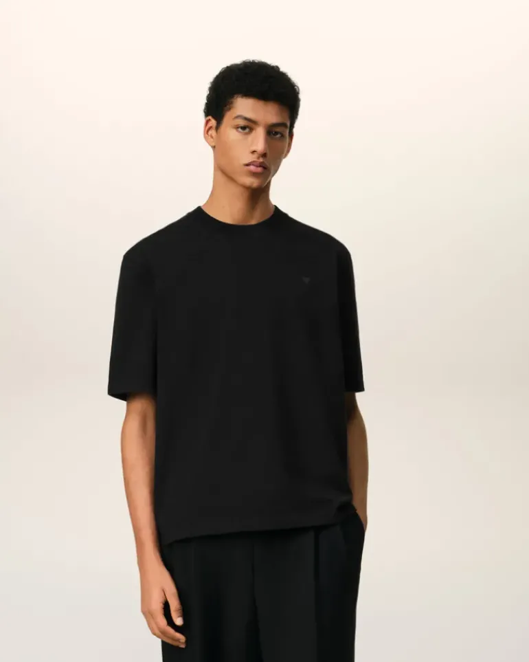 Ami Paris Ami de Coeur T-shirt BLACK Discount
