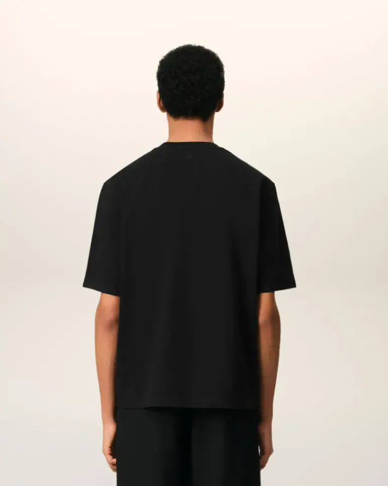 Ami Paris Ami de Coeur T-shirt BLACK Discount
