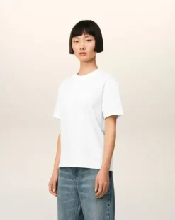 Ami Paris Ami de Coeur T-shirt OFF WHITE Sale
