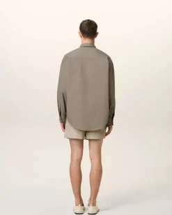 Ami Paris Beige Cotton Ami de Coeur Boxy Shirt ASH Store
