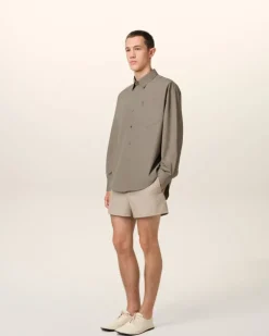 Ami Paris Beige Cotton Ami de Coeur Boxy Shirt ASH Store