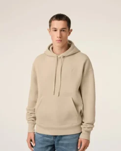 Ami Paris Beige Cotton Ami de Coeur Hoodie GINGER Best