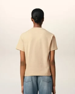 Ami Paris Beige Cotton Ami de Coeur T-Shirt GINGER Cheap
