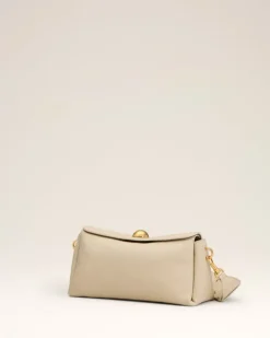 Ami Paris Beige Leather Carrousel Bag GINGER Discount