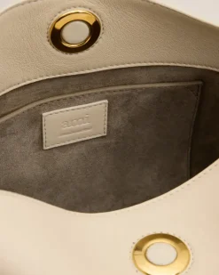 Ami Paris Beige Leather Carrousel Bag GINGER Discount