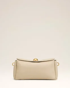 Ami Paris Beige Leather Carrousel Bag GINGER Discount