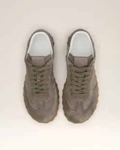 Ami Paris Beige Leather Low Top Step Sneakers ASH Online