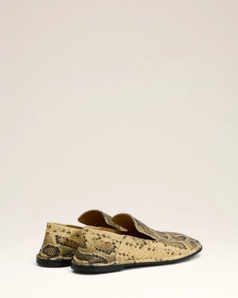 Ami Paris Beige Leather Midi Slippers NATURAL Fashion