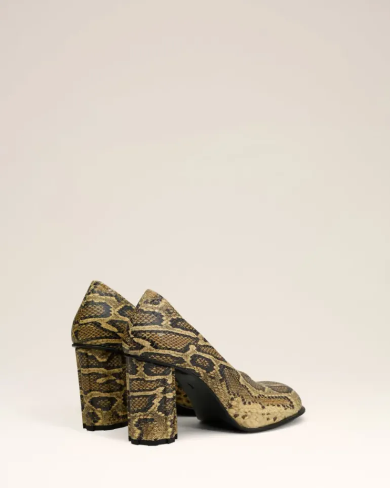 Ami Paris Beige Leather Piano Pump NATURAL Store
