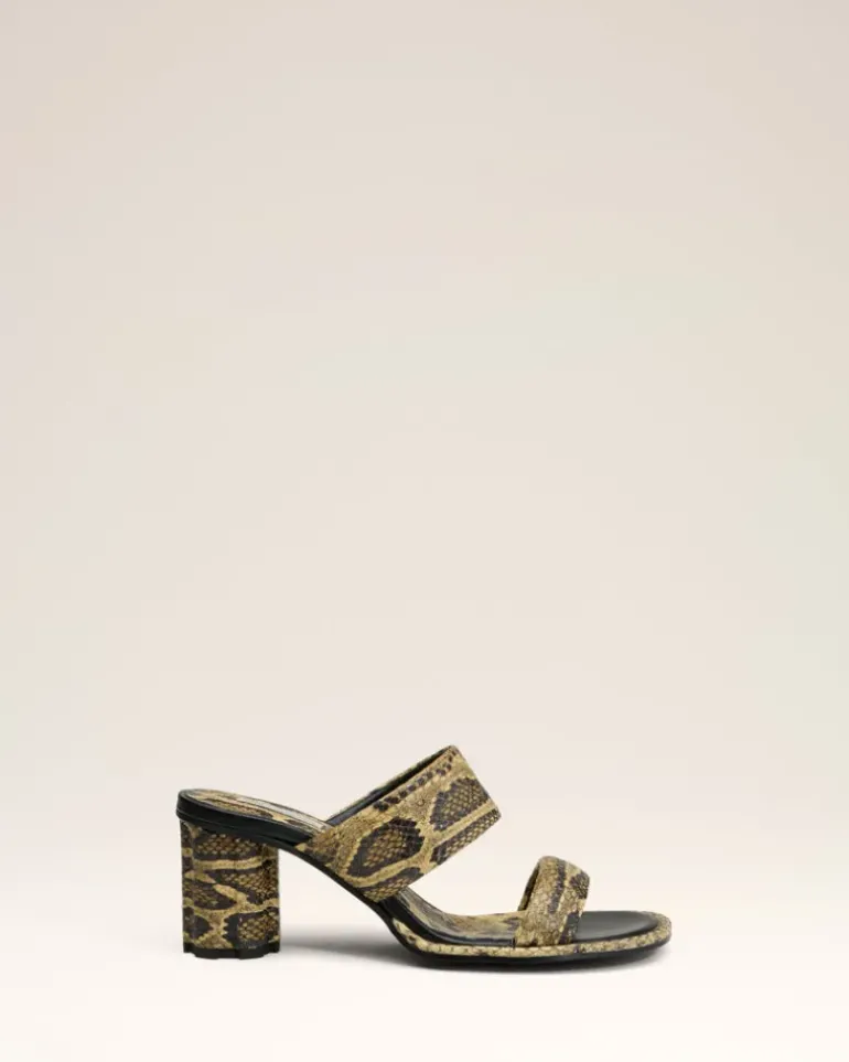 Ami Paris Beige Leather Piano Sandals NATURAL Flash Sale