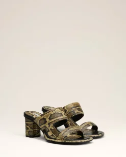 Ami Paris Beige Leather Piano Sandals NATURAL Flash Sale