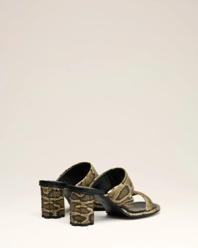 Ami Paris Beige Leather Piano Sandals NATURAL Flash Sale