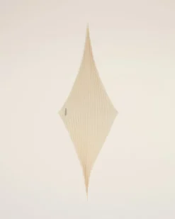Ami Paris Beige Pleated Diamond Shaped Scarf GINGER New