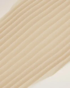 Ami Paris Beige Pleated Diamond Shaped Scarf GINGER New