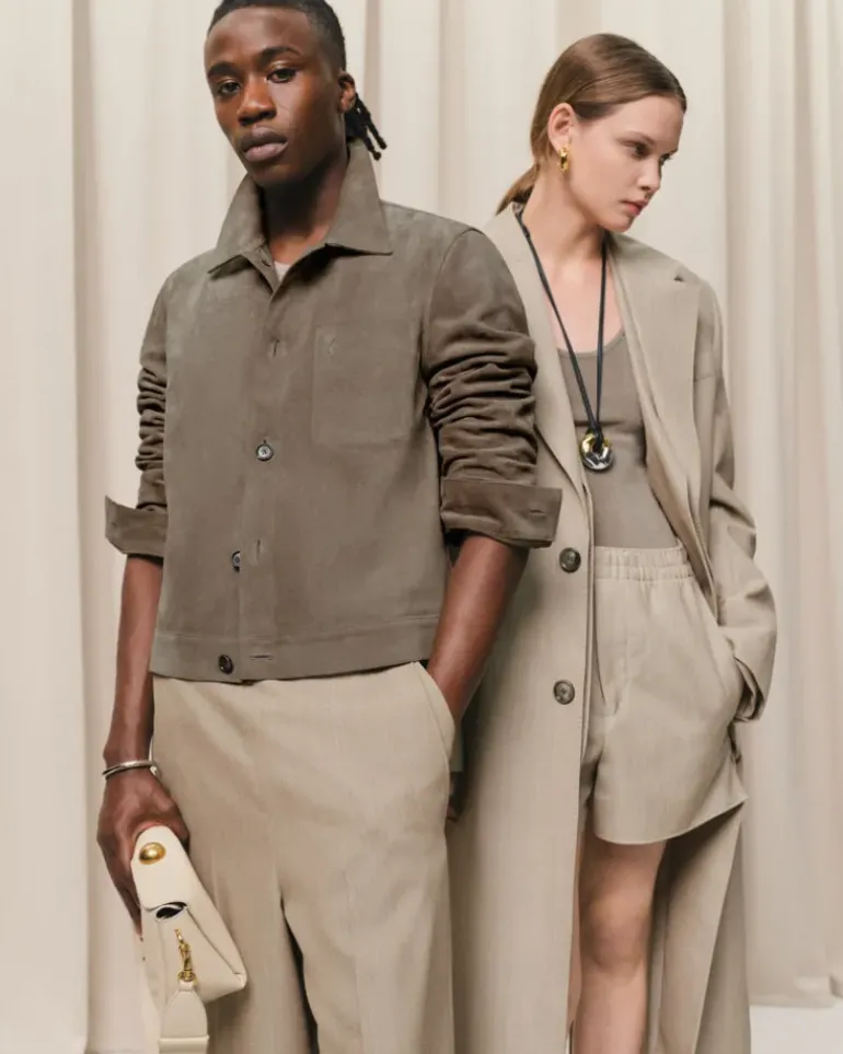 Ami Paris Beige Wool Back Slit Long Coat GINGER Shop
