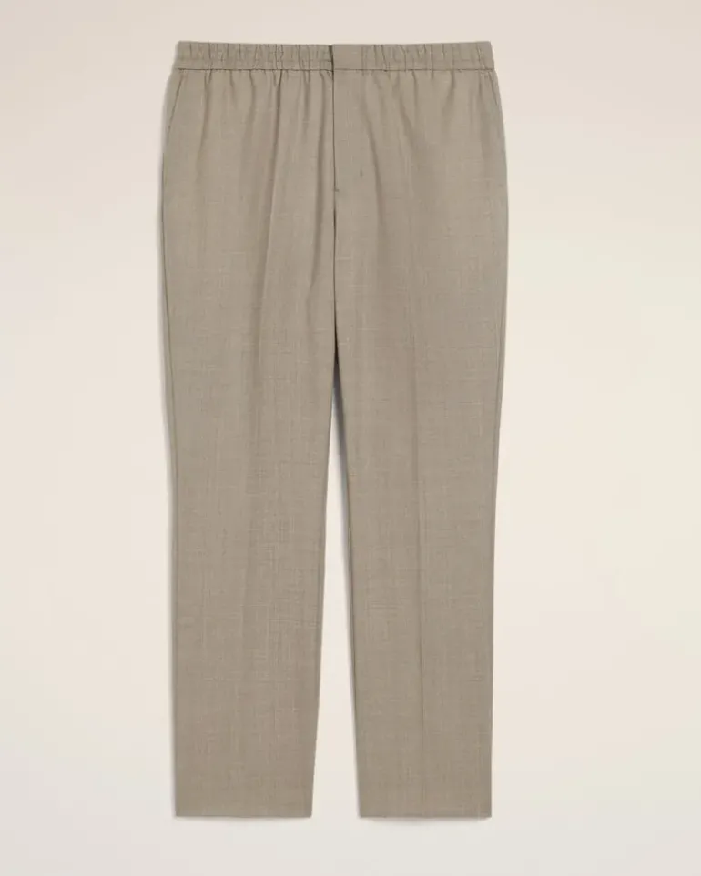 Ami Paris Beige Wool Elasticated Waist Trousers ASH Shop
