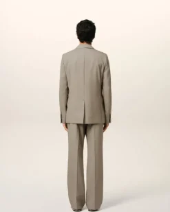 Ami Paris Beige Wool Two Buttons Jacket ASH Best Sale