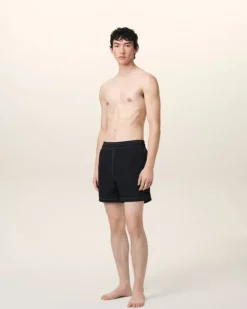 Ami Paris Beach Short BLACK Cheap