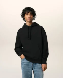 Ami Paris Cotton Ami de Coeur Hoodie BLACK Flash Sale