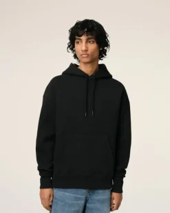 Ami Paris Cotton Ami de Coeur Hoodie BLACK Flash Sale