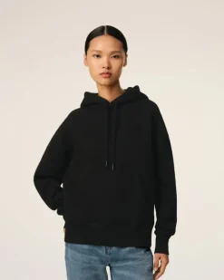 Ami Paris Cotton Ami de Coeur Hoodie BLACK Flash Sale