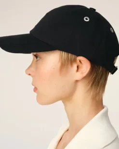 Ami Paris Cotton Ami de Coeur Embroidery Cap BLACK Hot