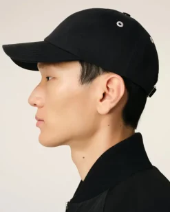 Ami Paris Cotton Ami de Coeur Embroidery Cap BLACK Hot