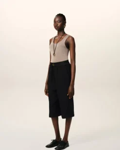 Ami Paris Large Fit Elasticated Short BLACK Hot