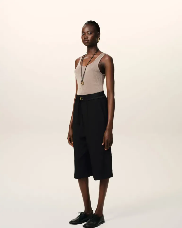 Ami Paris Large Fit Elasticated Short BLACK Hot