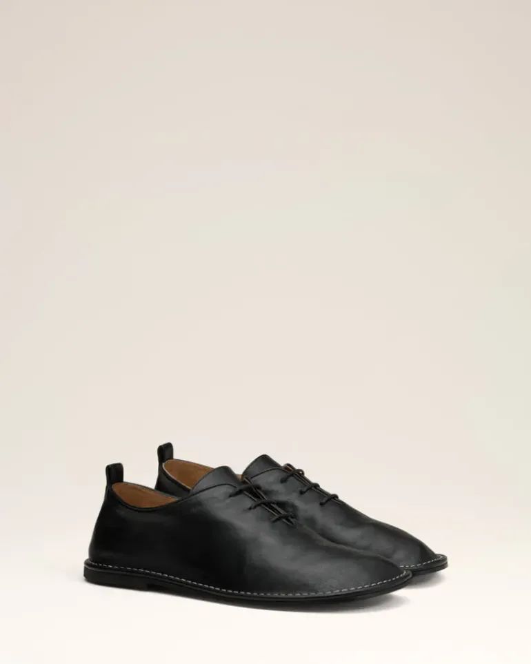 Ami Paris Leather One Cut Shoes BLACK Best