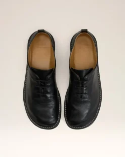 Ami Paris Leather One Cut Shoes BLACK Best