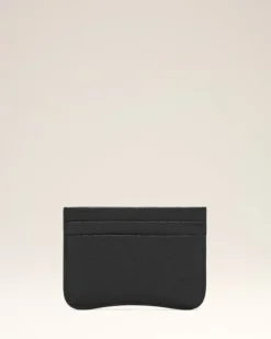Ami Paris Black Leather Paris Paris Card Holder BLACK/VIBRATED SILVER Cheap