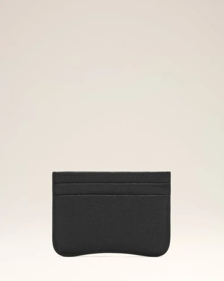 Ami Paris Black Leather Paris Paris Card Holder BLACK/VIBRATED SILVER Cheap